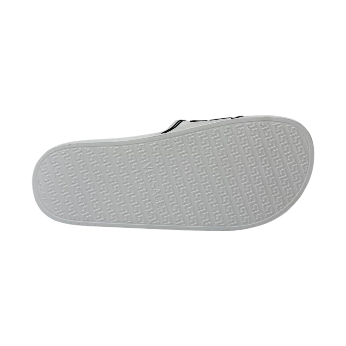 🤍 Versace Jeans Couture White Logo Slides – Luxury Minimalist Summer Essential ✨