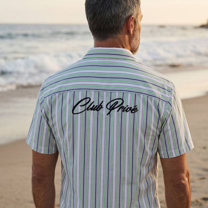 ZARA Club Privé Beach Stripe Shirt 🌊☀️