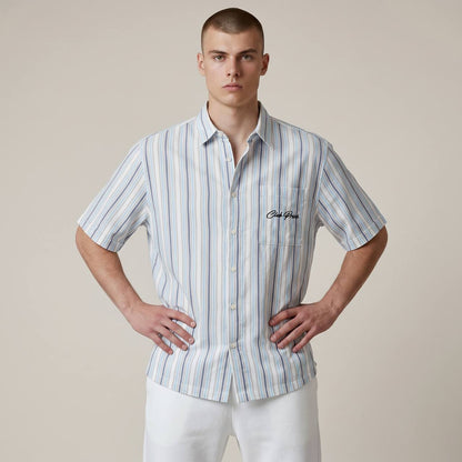 ZARA Club Privé Striped Resort Shirt 🌴✨
