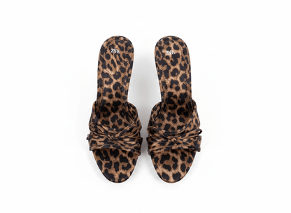Zara Leopard Print Heeled Sandals 🐆✨